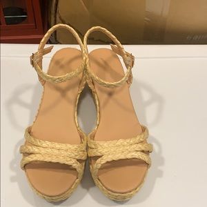 Loft straw sandals